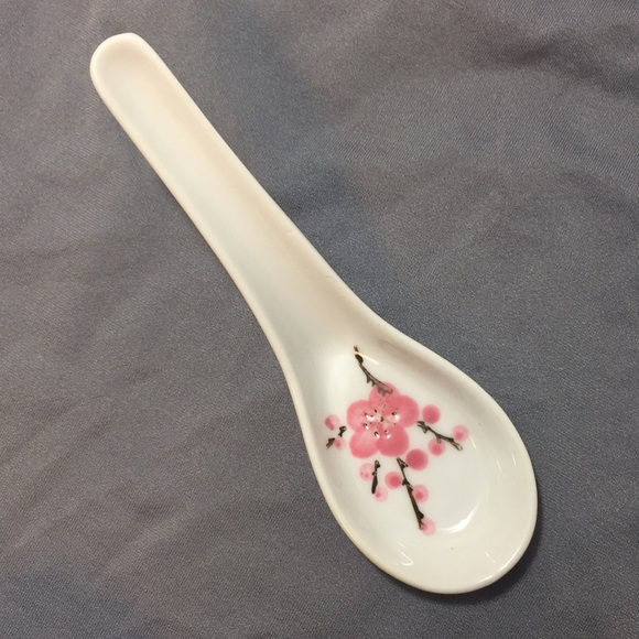 🏯💕CHINESE SOUP / DUCK SPOONS🇨🇳💮5 CERAMIC🎉💚 - Picture 2 of 7